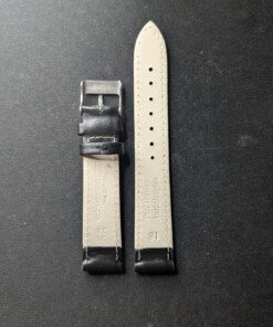 Cinturino orologio in pelle di vitello interno in microfibra 3 a watch strap with a black buckle