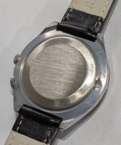 a close up of a watch
