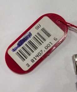 Orologio Svegliarino Vremia meccanico manuale - Grade A 15 a red tag with a barcode on it