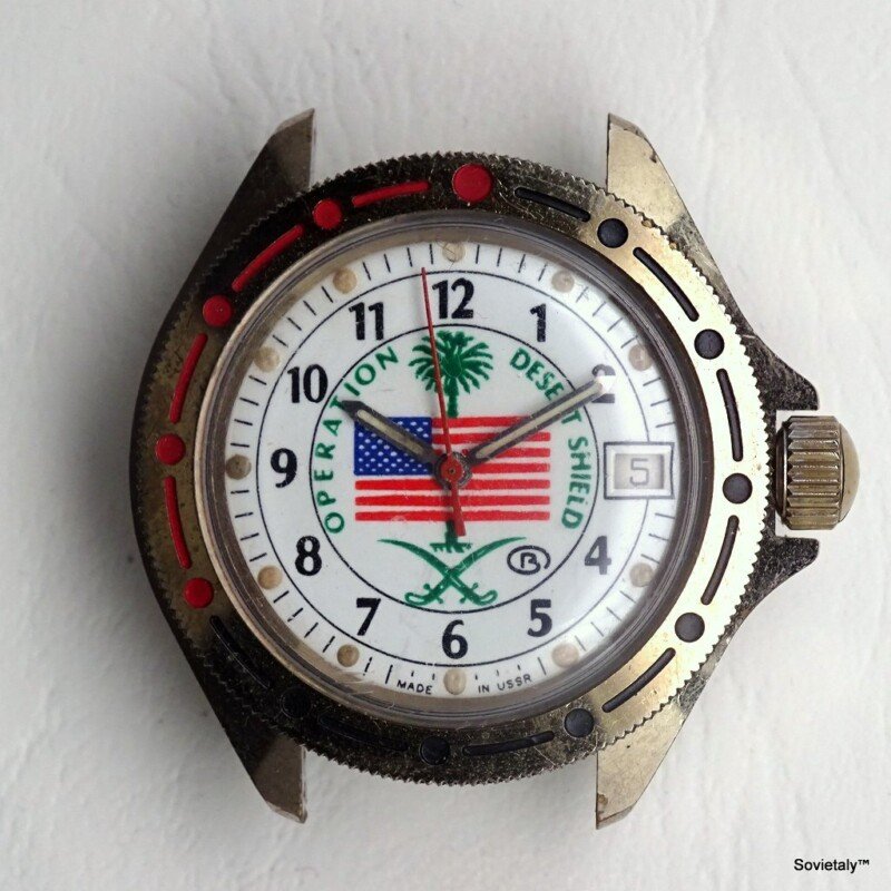 Desert Shield: Storia e Curiosità di un Orologio Iconico 3 vostok komandirskie 2414 soviet russian watch orologio russo sovietico sovietaly ссср 050222 000071