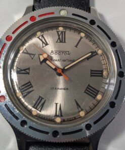 Vostok Amphibia Cassa Tonda – Acciaio – 20ATM – Grade B 8 vostok-antimagnetico-orologio-russo-numeri-romani-urss