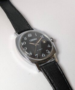 Slava Meccanico Manuale Nero Sovietico Cassa Cromata – Grade C 17 orologio slava meccanico manuale quadrante nero datario