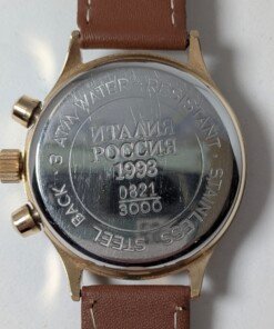 Orologio cronografo Poljot Italia russia 93 cassa dorata edizione limitata Grade B 11 cronografo-poljot-italia-russia-1993