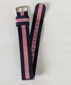 Cinturino NATO in nylon blu e rosa