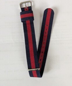 Cinturino NATO in nylon blu e rosso