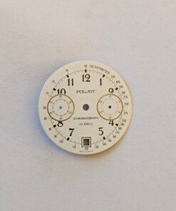 Quadrante cronografo Poljot 3133 nuovo originale bianco