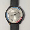 Orologio Raketa 24 ore Polar con quadrante argento e scala colorata in rosso e blu, movimento meccanico sovietico