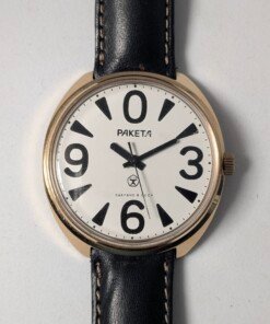 Raketa Big Zero – Scritte in cirillico sovietico dorato – Grade B