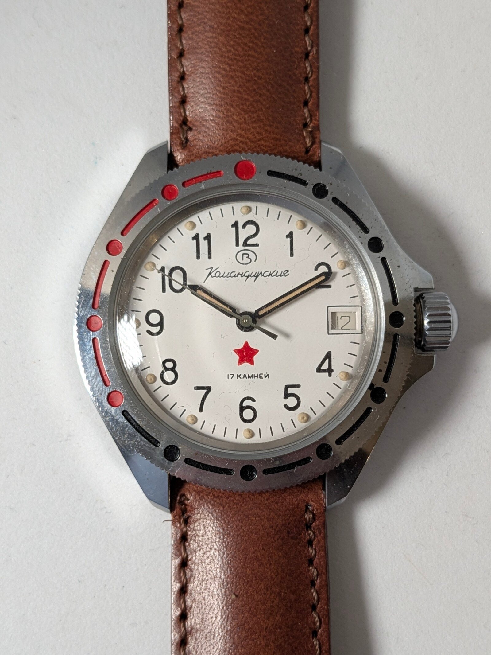 5 Orologi Komandirskie dell'Armata Rossa - Periodo Transizionale - Calibro 2414A - Cinturini Originali Time Trend 7 set orologi vostok Komandirskie dell'Armata Rossa