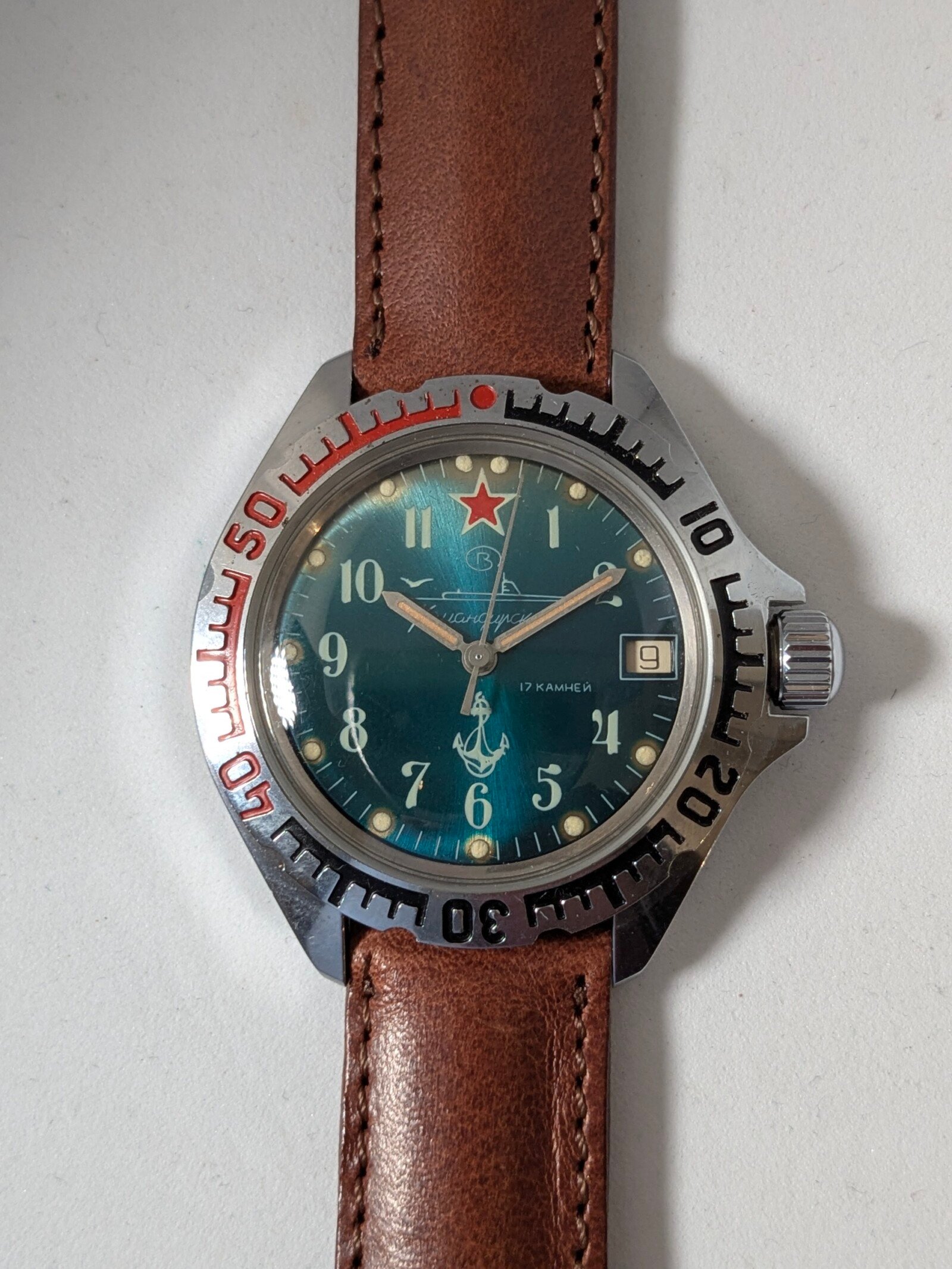 5 Orologi Komandirskie dell'Armata Rossa - Periodo Transizionale - Calibro 2414A - Cinturini Originali Time Trend 3 set orologi vostok Komandirskie dell'Armata Rossa