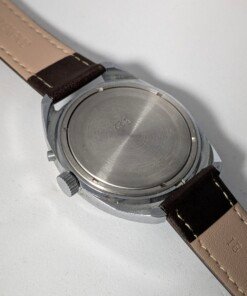 Orologio Slava Meccanico Manuale 26 Rubini - Caratteri Latini - Quadrante Blu Classico - Grade B - immagine 5