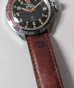 Orologio Vostok komandirskie Tank transizionale con cinturino e custodia 14 Orologio Vostok Komandirskie Tank russo