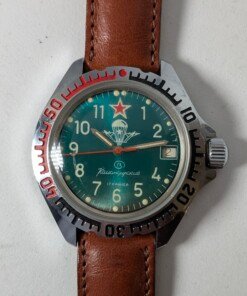 Orologio Vostok komandirskie Paratrooper transizionale con cinturino e custodia 27 Vostok komandirskie Paratrooper