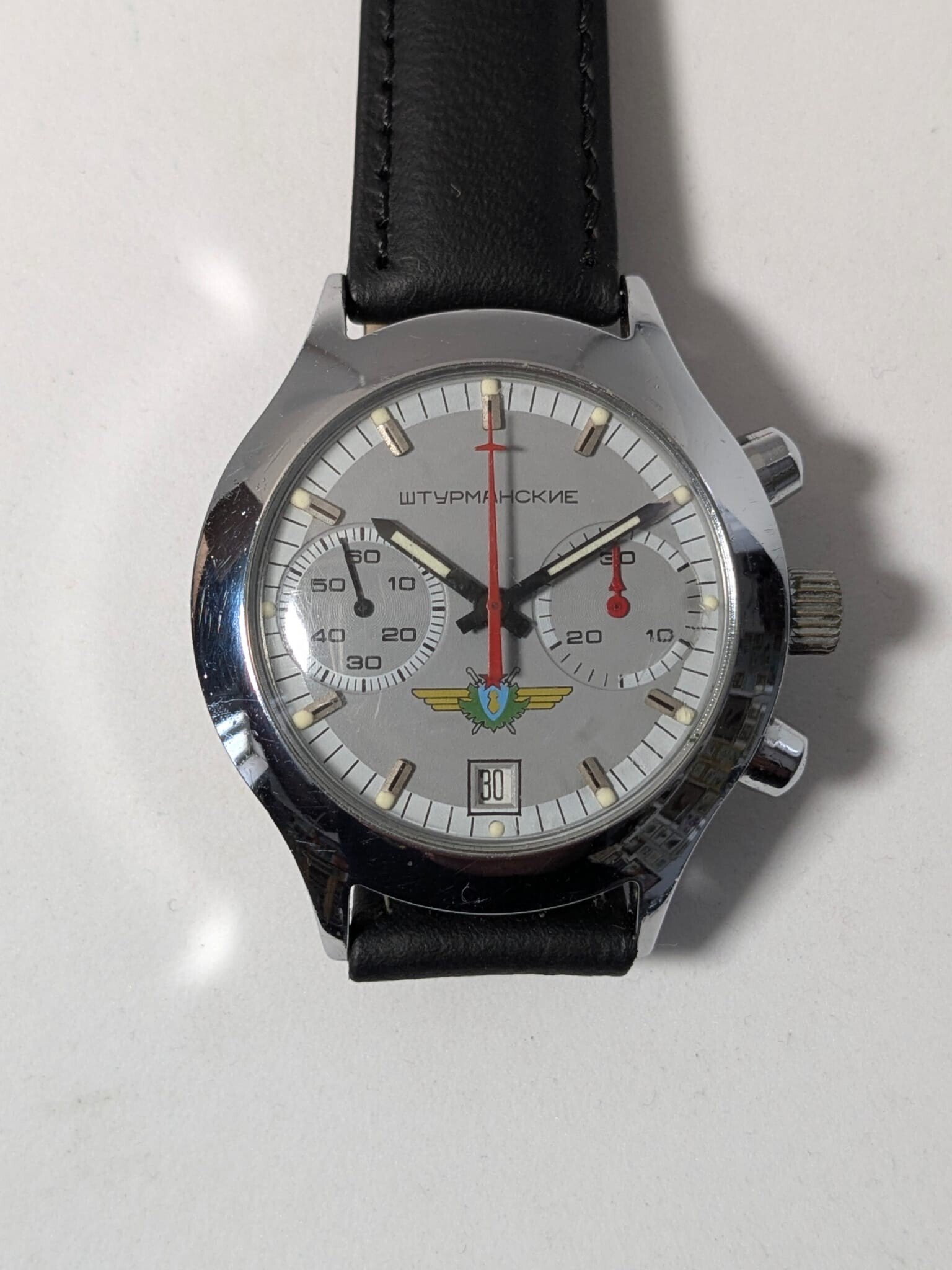 Orologio Russo Sturmanskie Cronografo 3133 anni '90 cassa tonda - Grade B 1 Sturmanskie Cronografo 3133