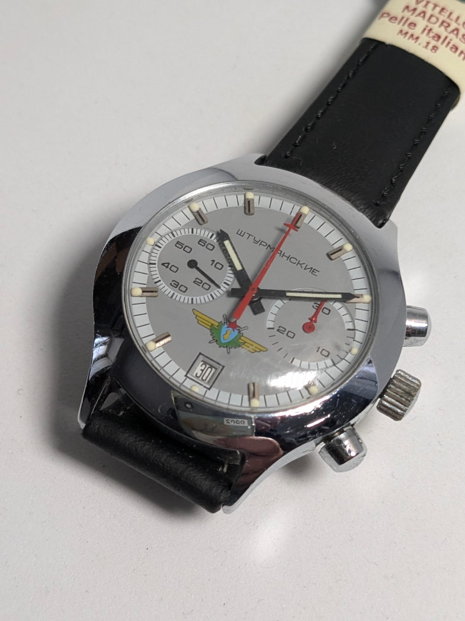 Orologio Russo Sturmanskie Cronografo 3133 anni '90 cassa tonda - Grade B 4 Sturmanskie Cronografo 3133