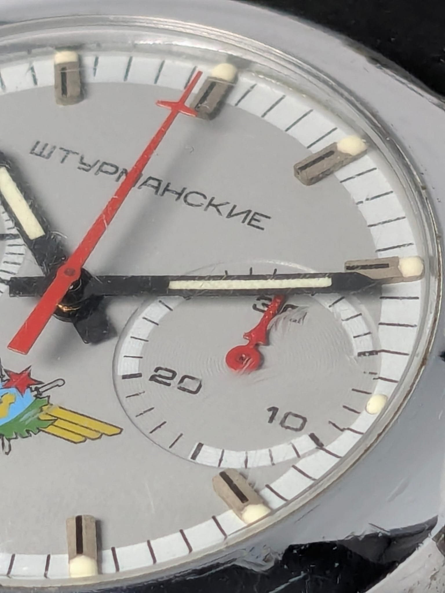 Orologio Russo Sturmanskie Cronografo 3133 anni '90 cassa tonda - Grade B 6 Sturmanskie Cronografo 3133