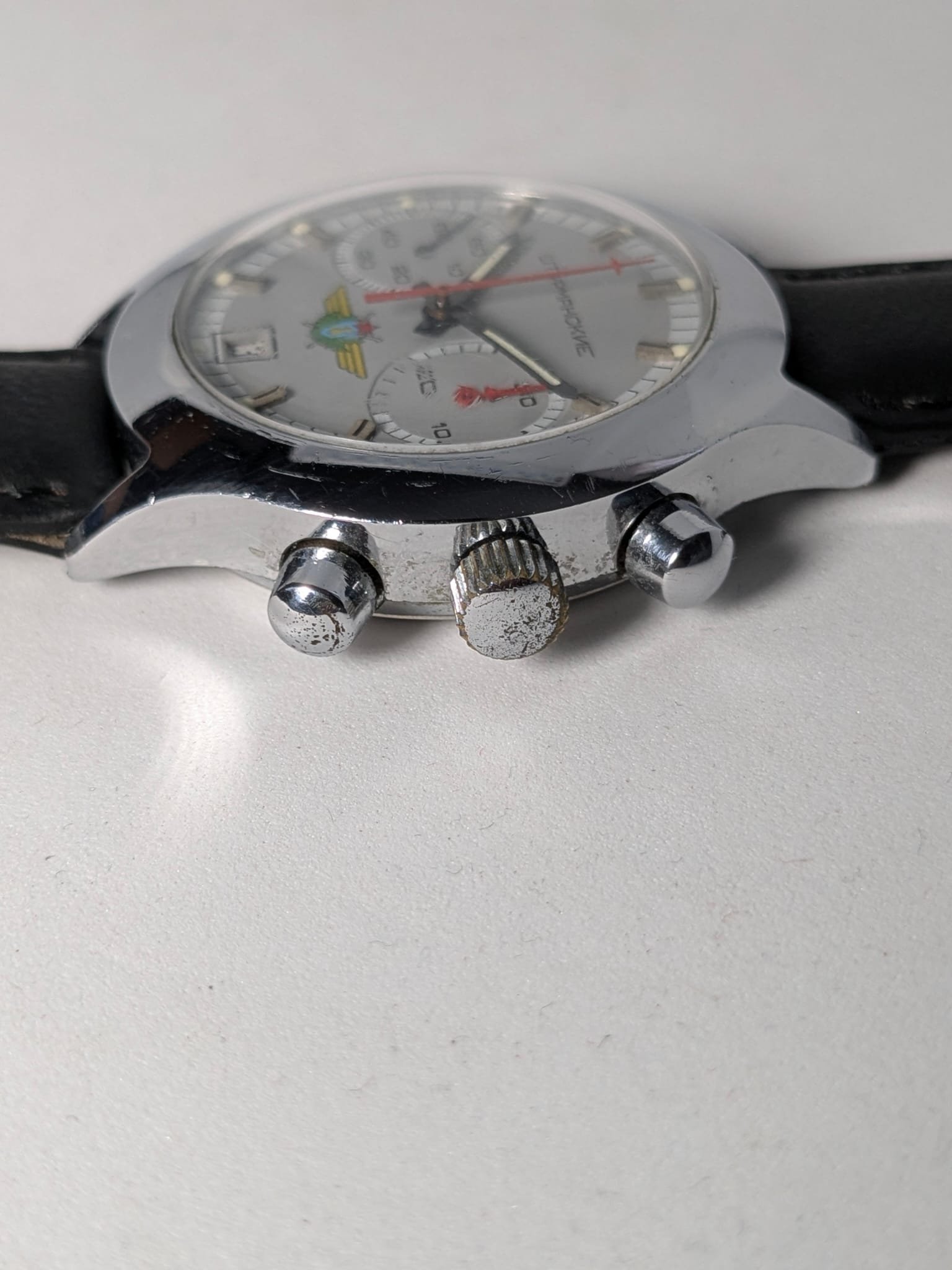 Orologio Russo Sturmanskie Cronografo 3133 anni '90 cassa tonda - Grade B 5 Sturmanskie Cronografo 3133