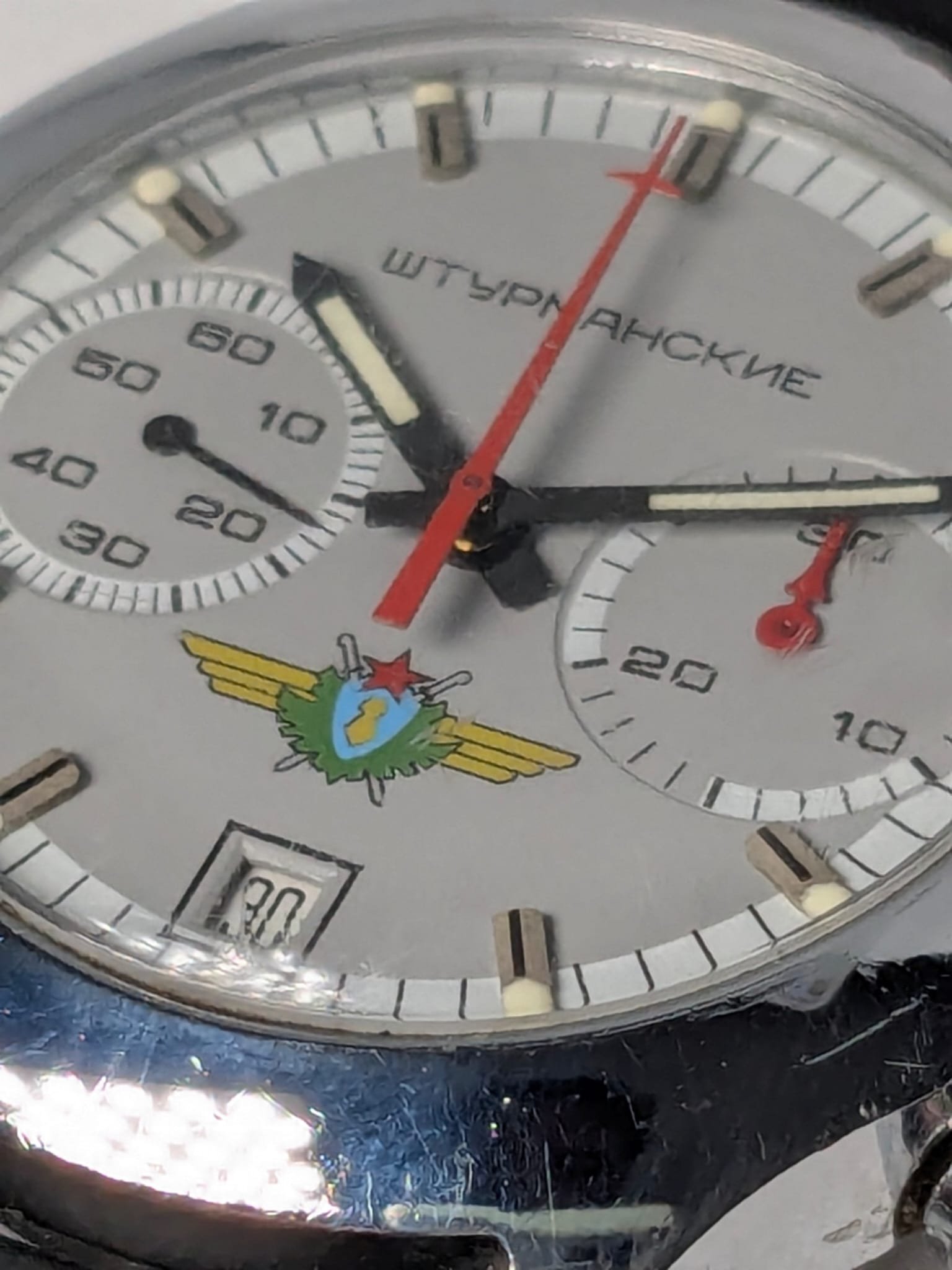 Orologio Russo Sturmanskie Cronografo 3133 anni '90 cassa tonda - Grade B 9 Sturmanskie Cronografo 3133