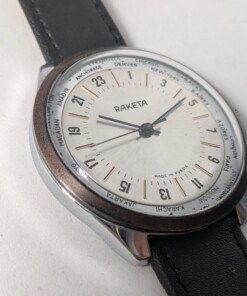Orologio Raketa 24h World Time Russo Anni ’80 caratteri latini - Grade C - immagine 3