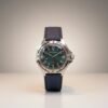 Vostok Komandirskie 2414 Sovietico anni '80 quadrante blu – Grade B 14 Orologio vintage russo Vostok Komandirskie, quadrante verde con stella rossa, datario, lunetta girevole e cinturino blu.